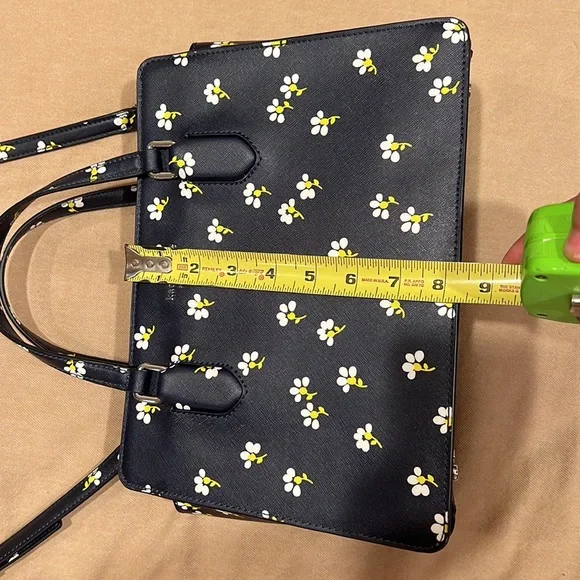 Kate Spade Laurel Way Daisy Toss Reese Satchel Saffiano leather. Nightcap color. - Picture 7 of 8